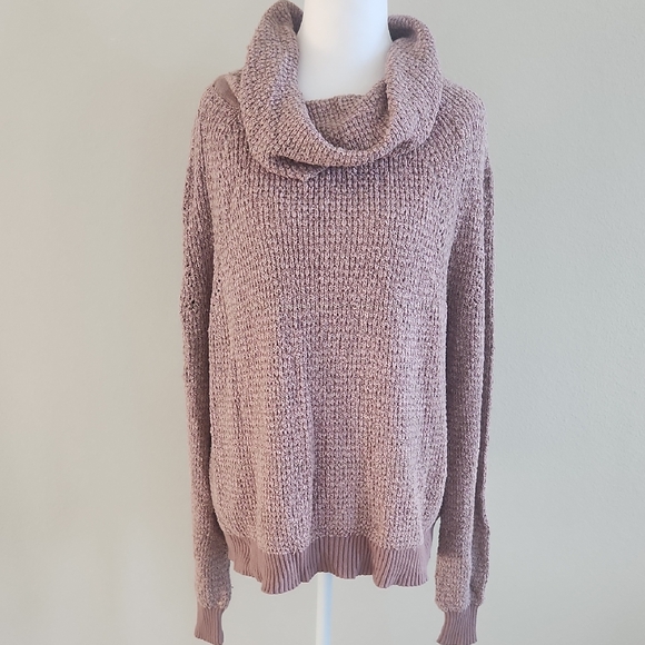 Free People Mauve Cowl Neck Sweater - Picture 1 of 3